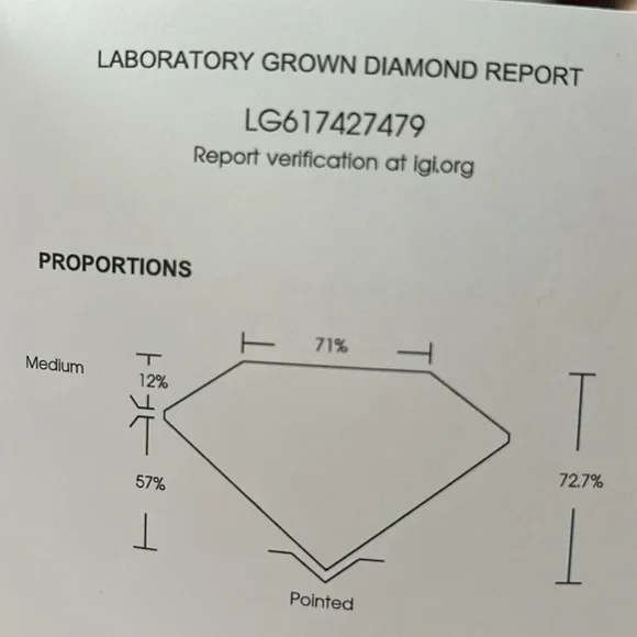 1.5 Princess cut diamond in 14k yellow gold, E, VS1 - Picture 10 of 11